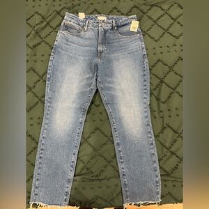 Good American High-Rise Light Blue Wash Jeans